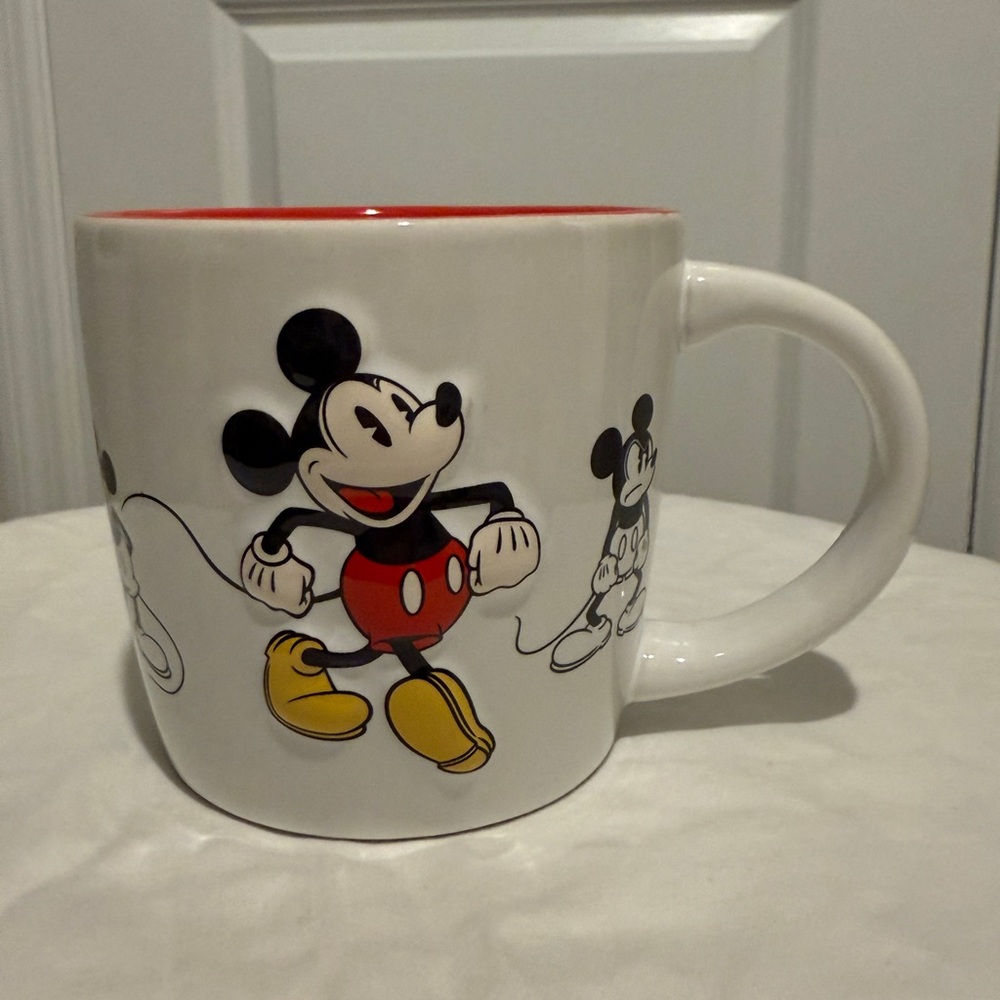 Disney Mickey Mouse Red and Yellow Accent Mug
